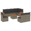 vidaXL Garden Sofa Set Grey, Dark Grey