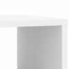 vidaXL Side Table White Engineered wood Small Side Table Rectangular