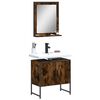 vidaXL Bathroom Cabinet Set Smoked Oak
