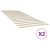 vidaXL Slatted Bed Base Solid poplar wood 35.4 x 78.7 in Foldable