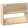 vidaXL Wall Shoe Cabinets 2 pcs Sonoma Oak 31.5"x7.1"x23.6" Engineered Wood
