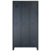 vidaXL Locker Cabinet Metal Industrial Style 35.4"x17.7"x70.9"