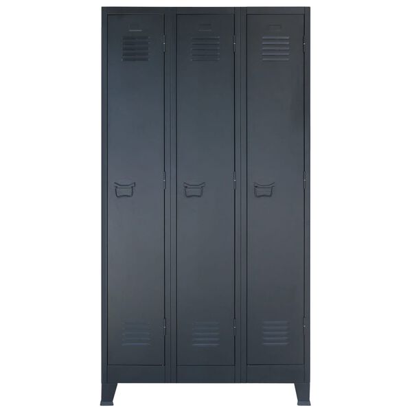vidaXL Locker Cabinet Metal Industrial Style 35.4"x17.7"x70.9"