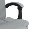 vidaXL Reclining Office Chair Light Grey