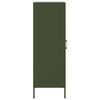 vidaXL Highboard Olive Green Steel 44.5 in high Highboard Rectangular