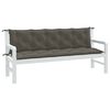 vidaXL Garden Bench Cushion Melange dark grey 100% polyester