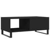 vidaXL Coffee Table Black Engineered wood Medium Storage Coffee Table
