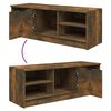 vidaXL TV Cabinet Smoked oak Engineered wood 40.2 x 14.0 x 14.4 in