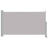 vidaXL Side Awning Gray Polyester 55.1 x 118.1 in Retractable