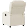 vidaXL Electric Recliner Chair Cream Faux Leather
