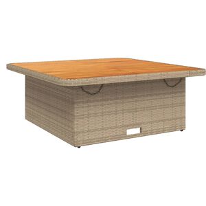 vidaXL Garden Table Beige and Brown