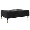 vidaXL Sofa Bed Black Velvet (100% polyester), wood, metal, foam
