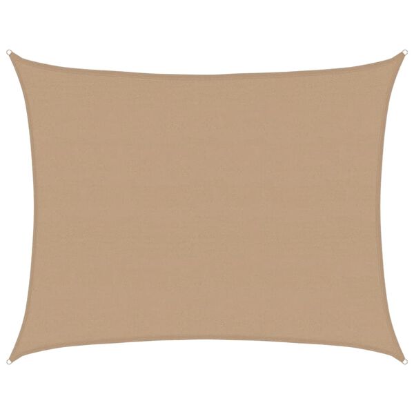 vidaXL Sunshade Sail 1.75 oz/ft² Taupe 19.7x26.2' HDPE