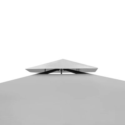 vidaXL Poly Rattan Gazebo with Cream White Roof 10' X 10'