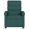 vidaXL Electric Massage Recliner Chair Dark Green Polyester Compact