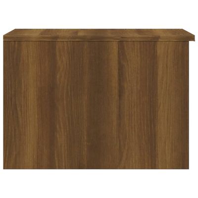 vidaXL Coffee Table Brown Oak 19.7"x19.7"x14.2" Engineered Wood