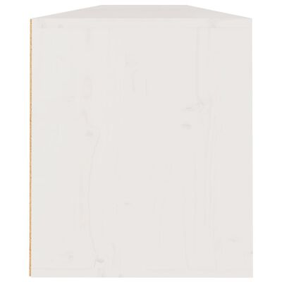 vidaXL Wall Cabinets 2pcs White 39.4"x11.8"x13.8" Solid Wood Pine