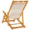 vidaXL Beach Chair 2 pcs Brown 61.5 x 123 x 82cm Solid Acacia wood