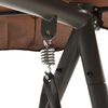 vidaXL Garden Swing Seat Coffee Powder-coated steel frame Medium