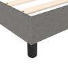 vidaXL Bed Frame Dark grey Polyester, Plywood, Engineered wood Twin