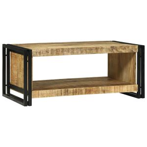 vidaXL Coffee Table Brown 90 x 50 x 38 cm Solid rough mango wood