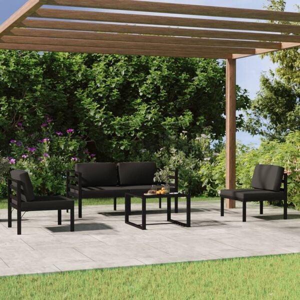 vidaXL Garden Lounge Set Anthracite