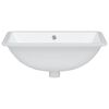 vidaXL Bathroom Sink White 20.5x15.2x7.7" Rectangular Ceramic