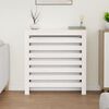 vidaXL Radiator Cover White 31.3x7.5x33.1" Solid Wood Pine