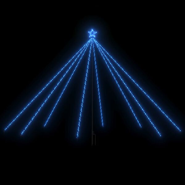 vidaXL Led Christmas Tree Blue Plastic Extra Tall LED Christmas Tree