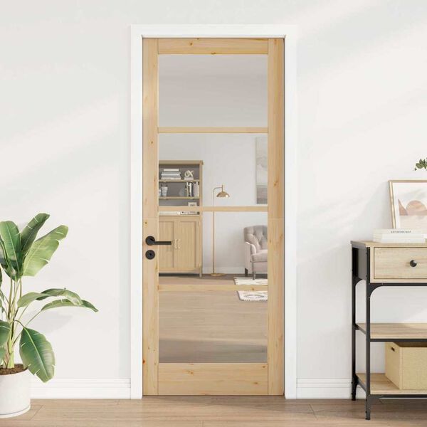 vidaXL Interior Door ORKDAL Brown 32.68 x 83.07 in