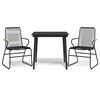 vidaXL Garden Dining Set Black