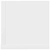 vidaXL Wall Shelf White Engineered wood Medium Floating Wall Shelf