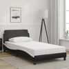 vidaXL Bed Frame Black and White