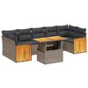 vidaXL Garden Sofa Set Grey