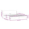 vidaXL Bed Frame Light Grey