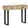 vidaXL Console Table Brown Solid mango wood, powder-coated iron Medium