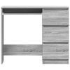 vidaXL Desk Grey Sonoma Engineered Wood Standard Desk Rectangular