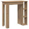 vidaXL Bar Table Artisan Oak Engineered Wood Medium Bar Table