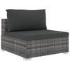 vidaXL Patio Lounge Set Set of 12 Gray