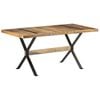 vidaXL Dining Table Rough Mango Wood Finish
