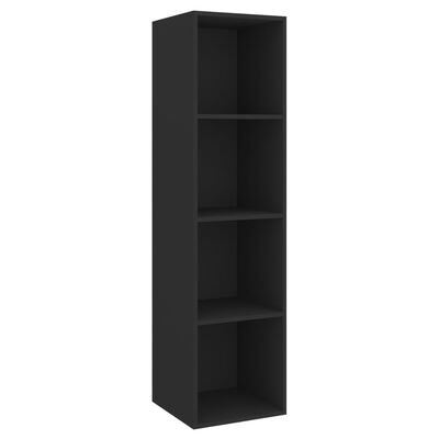 vidaXL 2 Piece TV Cabinet Set Black Chipboard