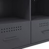 vidaXL TV Cabinet Set of 2 Anthracite Cold-rolled steel Medium