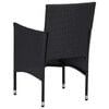 vidaXL Dining Set Black