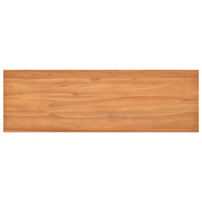 vidaXL Desk 55.1"x17.7"x29.5" Solid Teak Wood