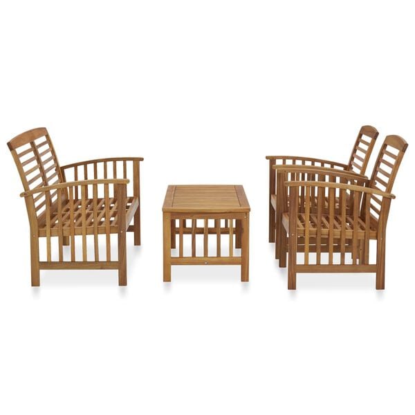 vidaXL Garden Lounge Set Natural Wood Solid Acacia wood Standard Durable