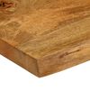 vidaXL Table Top 35.4"x15.7"x1" Live Edge Solid Wood Mango