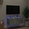 vidaXL TV Wall Cabinet Concrete Grey Engineered wood Medium