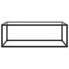 vidaXL Coffee Table Black and Transparent