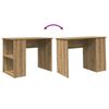 vidaXL Desk Artisan Oak Engineered Wood 39.4 x 21.7 x 29.5 in Shelving