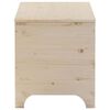vidaXL Storage Box Natural Wood Solid Pine Wood Storage Box Rectangular